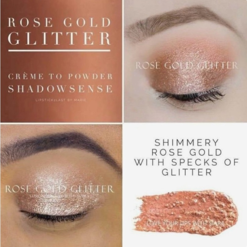 SeneGence Rose Gold Glitter ShadowSense